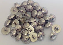 Load image into Gallery viewer, 10 20 50 Silver Carpet Tiles Shank Quality Buttons 13mm Wide Dresses Tops Coats Babies Blazers Shirt Sewing Craft