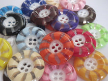 Load image into Gallery viewer, 1 MIXED BAG Quality 13mm Fan Buttons Sewing Craft Jacket Shirt Skirt Trousers Coat (Small, Medium & Large) Available