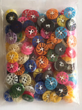 Load image into Gallery viewer, 1 MIXED BAG Quality 13mm Fan Buttons Sewing Craft Jacket Shirt Skirt Trousers Coat (Small, Medium & Large) Available