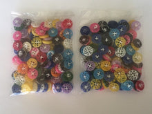 Load image into Gallery viewer, 1 MIXED BAG Quality 13mm Fan Buttons Sewing Craft Jacket Shirt Skirt Trousers Coat (Small, Medium & Large) Available