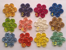 Load image into Gallery viewer, 10 20 Round Buttons 18mm for Sewing Craft Jacket Shirt Skirt Trousers Coat Many Colours 4 holes