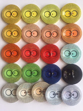 Load image into Gallery viewer, 1pc Quality Owl Eyes Glitter Buttons 39mm Wide Sewing Craft Jacket Shirt Skirt Trousers Coat Many Colours