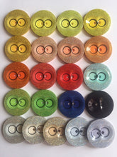 Load image into Gallery viewer, 1pc Quality Owl Eyes Glitter Buttons 39mm Wide Sewing Craft Jacket Shirt Skirt Trousers Coat Many Colours