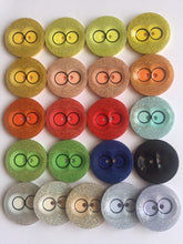 Load image into Gallery viewer, 1pc Quality Owl Eyes Glitter Buttons 39mm Wide Sewing Craft Jacket Shirt Skirt Trousers Coat Many Colours