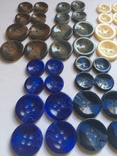 Load image into Gallery viewer, 10 20 Lovely Different Colours 15mm 20mm Wide Shirt Coat Blazer 4 Holes Quality Buttons Dresses Tops Babies Sewing Craft