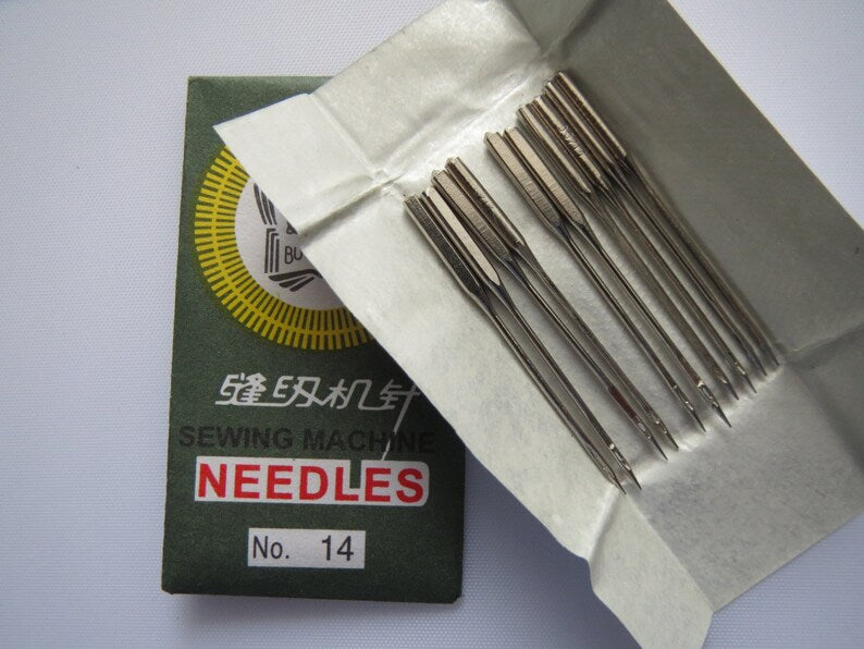 10 Quality Sewing Machine Needles 90/14 100/16 110/18 Silver
