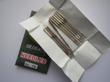 Load image into Gallery viewer, 10 Quality Sewing Machine Needles 90/14 100/16 110/18 Silver