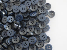 Load image into Gallery viewer, 50 100 NAVY Quality Buttons Shirt Sewing Craft 12mm Wide More Colours Also Available