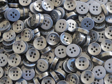 Load image into Gallery viewer, 50 100 NAVY Quality Buttons Shirt Sewing Craft 12mm Wide More Colours Also Available