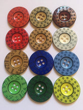 Load image into Gallery viewer, 5 STARS YEAR 22mm Wide Beautiful Buttons Twinkle Twinkle Little Stars Sewing Craft Cards Coat Shirt Jacket