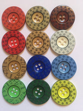 Load image into Gallery viewer, 5 STARS YEAR 22mm Wide Beautiful Buttons Twinkle Twinkle Little Stars Sewing Craft Cards Coat Shirt Jacket