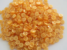 Load image into Gallery viewer, 50 100 ORANGE Quality Buttons Shirt Sewing Craft 12mm Wide More Colours Also Available