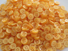 Load image into Gallery viewer, 50 100 ORANGE Quality Buttons Shirt Sewing Craft 12mm Wide More Colours Also Available