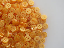 Load image into Gallery viewer, 50 100 ORANGE Quality Buttons Shirt Sewing Craft 12mm Wide More Colours Also Available