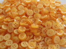 Load image into Gallery viewer, 50 100 ORANGE Quality Buttons Shirt Sewing Craft 12mm Wide More Colours Also Available