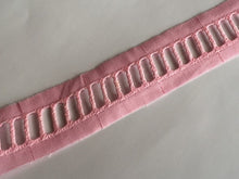 Load image into Gallery viewer, 1 yard PINK Ladder Trims 25mm Wide Trimmings Dresses Tops Trousers Skirts Scrapbooking Cardmaking Wedding Sewing Craft Projects