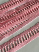 Load image into Gallery viewer, 1 yard PINK Ladder Trims 25mm Wide Trimmings Dresses Tops Trousers Skirts Scrapbooking Cardmaking Wedding Sewing Craft Projects