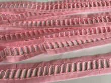 Load image into Gallery viewer, 1 yard PINK Ladder Trims 25mm Wide Trimmings Dresses Tops Trousers Skirts Scrapbooking Cardmaking Wedding Sewing Craft Projects