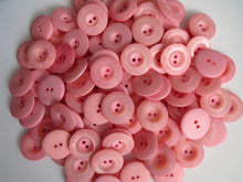 Load image into Gallery viewer, 10 PINK FLOWER Buttons 23mm Wide Sewing Craft Cards Coat Shirt Jacket