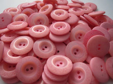 Load image into Gallery viewer, 10 PINK FLOWER Buttons 23mm Wide Sewing Craft Cards Coat Shirt Jacket