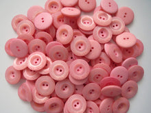 Load image into Gallery viewer, 10 PINK FLOWER Buttons 23mm Wide Sewing Craft Cards Coat Shirt Jacket