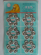 Load image into Gallery viewer, 36 Pairs Press Studs 1 3 5 Packs Snap Fasteners Metal 10mm Silver Colour Dress Wedding Baby Shirt Skirt Trousers