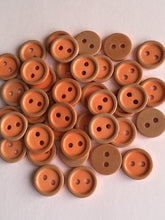 Load image into Gallery viewer, 20 40 RED ORANGE Quality Buttons 11mm Wide Tops Shirt Blouses Jumper Cardigan Babies Knit Crochet Doll House Sewing Craft