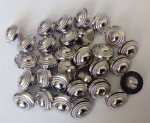 Load image into Gallery viewer, 10 20 50 Silver Round Chain Shank Quality Buttons 13mm Wide Dresses Tops Coats Babies Blazers Shirt Sewing Craft