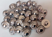 Load image into Gallery viewer, 10 20 50 Silver Round Chain Shank Quality Buttons 13mm Wide Dresses Tops Coats Babies Blazers Shirt Sewing Craft