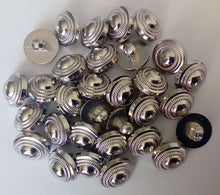 Load image into Gallery viewer, 10 20 50 Silver Round Chain Shank Quality Buttons 13mm Wide Dresses Tops Coats Babies Blazers Shirt Sewing Craft