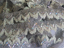 Load image into Gallery viewer, 1 yard SILVER SEQUIN Trims 38mm Metallic Braid Fringe Trimmings Sequins Scrapbooking Cardmaking Wedding Home Decor Sewing Craft Project