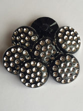 Load image into Gallery viewer, 10 20 Round Shank Deep 20mm Rhinestone Shine Quality Buttons One Hole Different Colours Dresses Tops Coats Babies Blazers Shirt Sewing Craft