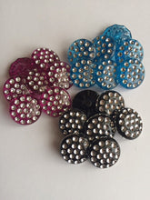 Load image into Gallery viewer, 10 20 Round Shank Deep 20mm Rhinestone Shine Quality Buttons One Hole Different Colours Dresses Tops Coats Babies Blazers Shirt Sewing Craft