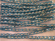 Load image into Gallery viewer, 4 yards+ SEQUIN SILVER Metallic Shine Quality 7mm Different Colours Trims Beautiful Trimmings