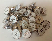 Load image into Gallery viewer, 10 20 50 Silver White Back Cs Shank Quality Buttons 13mm Wide Dresses Tops Coats Babies Blazers Shirt Sewing Craft