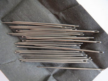 Load image into Gallery viewer, 25 50 100 200 SMALL Hand Sewing Needles Silver 41mm Long