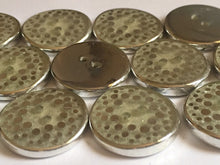 Load image into Gallery viewer, 10 Glitter Dots Silver Quality Buttons 26mm Wide Dresses Tops Coats Babies Blazers Shirt Sewing Craft
