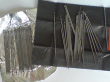 Load image into Gallery viewer, 25 50 100 200 SMALL Hand Sewing Needles Silver 41mm Long