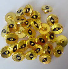 Load image into Gallery viewer, 10 20 Gold Or Silver Black Eye Shank Quality Buttons 13mm Wide Dresses Tops Coats Babies Blazers Shirt Sewing Craft