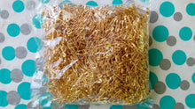 Load image into Gallery viewer, GOLD Safety Pins 19mm 22mm Long Sewing Craft Dressmaker Art Tailor #000 #00 Great Gross 1728pcs