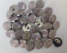 Load image into Gallery viewer, 10 20 50 Silver Squiggle Curly Shank Quality Buttons 13mm Wide Dresses Tops Coats Babies Blazers Shirt Sewing Craft