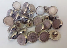 Load image into Gallery viewer, 10 20 50 Silver Speaker Shank Quality Buttons 13mm Wide Dresses Tops Coats Babies Blazers Shirt Sewing Craft