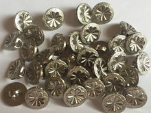 Load image into Gallery viewer, 20 40 FLOWER Silver Shank Quality Buttons 11mm Wide Dresses Tops Coats Babies Blazers Shirt Sewing Craft
