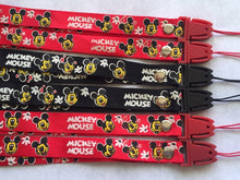 Load image into Gallery viewer, RED BLACK Mickey Mouse Neck Strap ID Badge Holder Camera Phones Keys Mobile Labels Rope Tents Sport Exercise Home Office Pass Sewing Craft