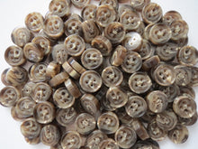Load image into Gallery viewer, 10 20 50 BROWN THICK Side Buttons 18mm Wide Sewing Craft Cards Coat Shirt Jacket