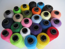 Load image into Gallery viewer, 25 FULL Reels Quality Sewing Thread 100% Cotton Many Colours Machine Craft