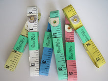 Load image into Gallery viewer, 3pcs 6pcs 12pcs Tape Measure 12mm 20mm Wide 60" Long Small Big Dressmaker Craft Sewing Measuring Ruler Different Colours Multi-purpose use