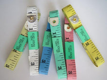 Load image into Gallery viewer, 3pcs 6pcs 12pcs Tape Measure 12mm Wide 60" Long Small Big Dressmaker Craft Sewing Measuring Ruler Different Colours Multi-purpose use