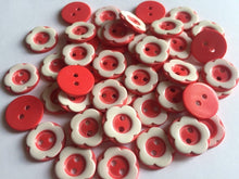 Load image into Gallery viewer, 10 20 Flower Buttons 13mm 16mm Wide Dresses Tops Coats Babies Blazers Shirt Sewing Craft Different Colours