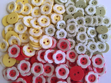 Load image into Gallery viewer, 10 20 Flower Buttons 13mm 16mm Wide Dresses Tops Coats Babies Blazers Shirt Sewing Craft Different Colours